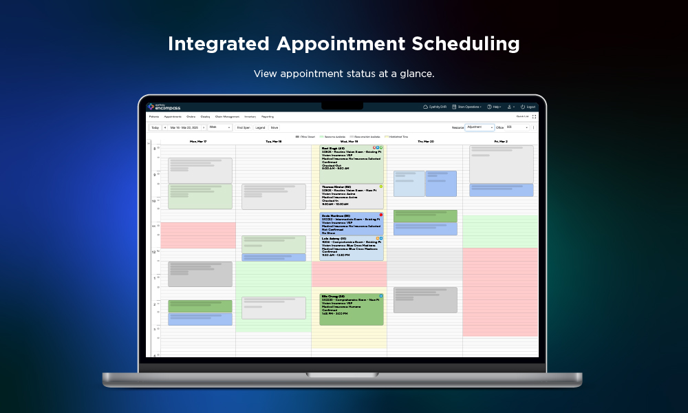 screenshot of Eyefinity Encompass